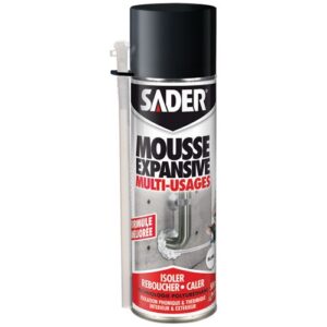 Photo de SADER Mousse expansive pu polyuréthane tête en bas 500 ml