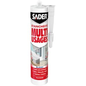 Photo de SADER Sader mastic silicone multiusage blanc 280ml