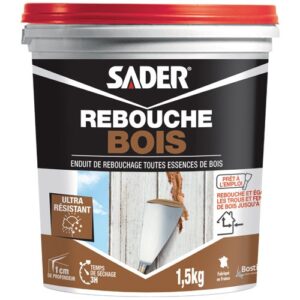 Photo de SADER Enduit de rebouchage bois - pâte 1,5 Kg