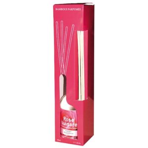 Photo de LAMPE DU PARFUMEUR Brins de parfum bambou 100 ml rose bulgare