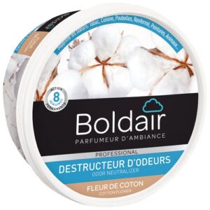 Photo de BOLDAIR Gel destructeur d'odeurs 300 g parfum fleur de coton
