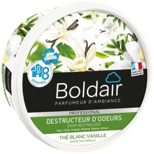 Photo de BOLDAIR Gel destructeur d'odeurs parfum thé blanc 300 g