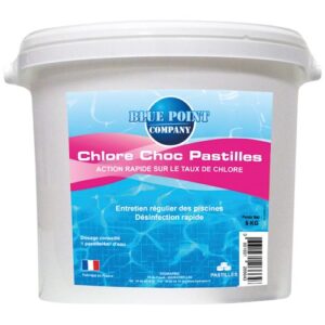 Photo de BLUE POINT COMPANY Chlore Choc pastilles 20 g seau de 5 Kg
