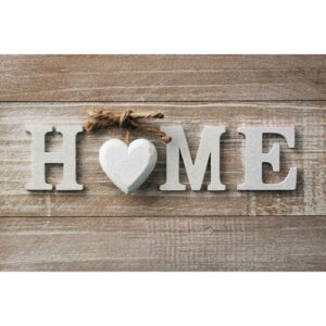 Photo de IDMAT Tapis boston home coeur 50x80 cm