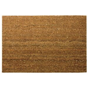 Photo de IDMAT Tapis en fibres de coco naturelles forme rectangle 40 x 60 cm