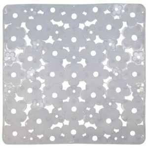 Photo de IDMAT Tapis fond evier fleurs cristal 32x32