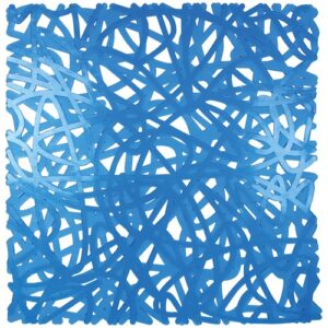 Photo de IDMAT Tapis fond évier mixy bleu