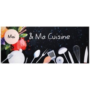 Photo de IDMAT Tapis cuisine 50x120 cm ma cuisine