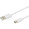 Photo de ERARD CORDON USB 2.0 - A M / C M - 3A - blanc - 1m