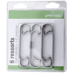 Photo de LE PRATIQUE Lot 6 ressorts pour cuiseur 5, 11, 24 bocaux Le Parfait