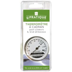 Photo de LE PRATIQUE Thermomètre à cadran pour cuiseurs 5 11 et 24 bocaux