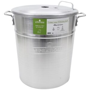 Photo de LE PRATIQUE Stérilisateur aluminium 40 litres 12 bocaux le pratique