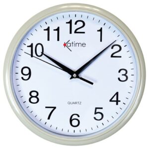 Photo de KATIME Pendule plastique ronde d.26 assortie