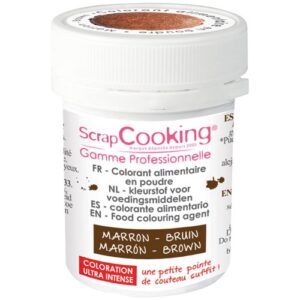 Photo de SCRAPCOOKING Colorant alimentaire en poudre Marron 5 g *