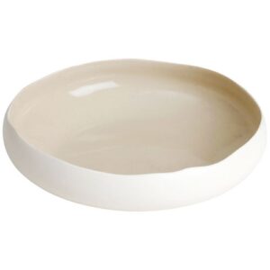 Photo de MEDARD DE NOBLAT Assiette creuse 20 cm Blanc Mat / Lin Brillant - Oslo