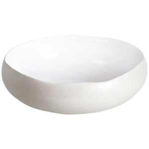 Photo de MEDARD DE NOBLAT Saladier 27 cm Lin Mat / Blanc Brillant - Oslo