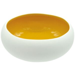 Photo de MEDARD DE NOBLAT Coupelle 12 cm Blanc Mat / Jaune Brillant - Oslo