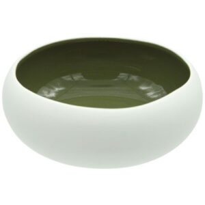 Photo de MEDARD DE NOBLAT Coupelle 12 cm Blanc Mat / Vert Brillant - Oslo