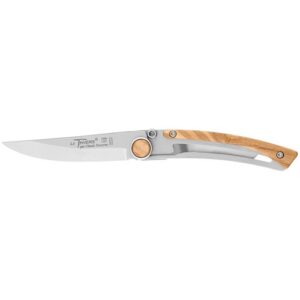 Photo de CLAUDE DOZORME Couteau de poche Manche Olivier - Liner Lock Le Thiers