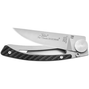 Photo de CLAUDE DOZORME Couteau de poche Manche façon Carbone - Liner Lock Le Thiers