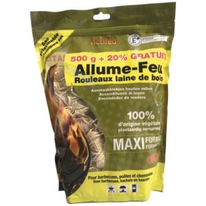 Photo de ACTIFEU Allume-feux laine de bois écologique 500 g + 20 % gratuit