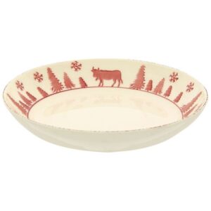 Photo de TABLE ET COOK Assiette calotte 22 cm - Vache rouge