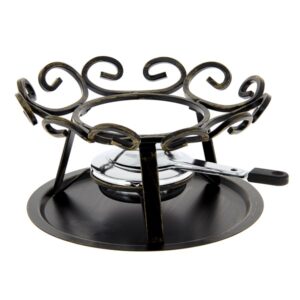 Photo de TABLE ET COOK Réchaud savoyard 23 cm Noir - Forgé
