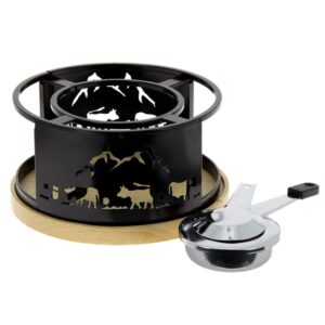 Photo de TABLE ET COOK Réchaud à fondue - Vaches
