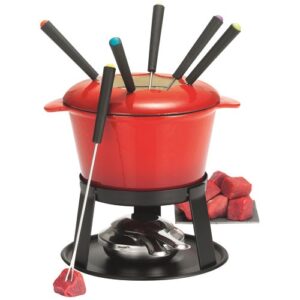 Photo de TABLE ET COOK Service à fondue bourguignonne rouge