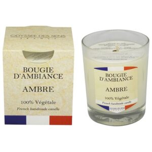 Photo de ODYSSEE DES SENS Bougie 180 g Ambre - Collection France