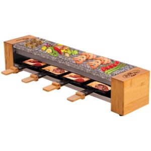 Photo de LITTLE BALANCE Raclette / Pierre 4 personnes Bois - Meuuuh...! - 8619