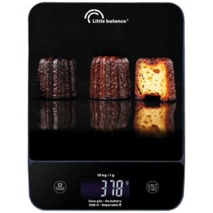 Photo de LITTLE BALANCE Balance de cuisine 10 kg Cannelés - Happy Genius 10 USB - 8845
