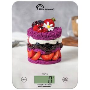 Photo de LITTLE BALANCE Balance de cuisine 5 kg Fruitcake - Slim USB-R - 8847