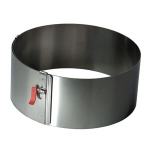 Photo de LARES Cercle à pâtisserie extensible 18-30 cm / Hauteur 7 cm