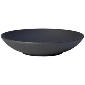 Photo de VILLEROY ET BOCH Assiette calotte 24 cm Noire - Manufacture Rock