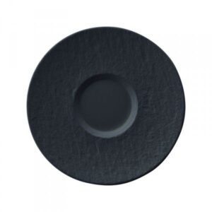 Photo de VILLEROY ET BOCH MANUFACT.ROCK NOIR*SOUS-TASSE A CAFE AU LAIT 17CM*N *