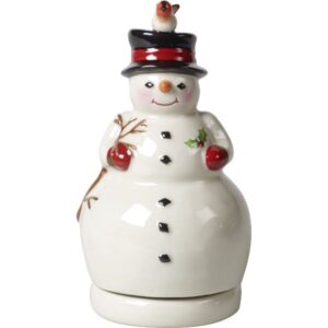 Photo de VILLEROY ET BOCH NOSTALGIE MELODY*BONHOMME DE NEIGE TOURNANT 8X8CM*N *