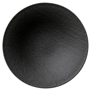 Photo de VILLEROY ET BOCH Assiette creuse 28.4 cm noir - Manufacture Rock