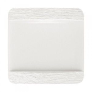 Photo de VILLEROY ET BOCH Assiette plate carrée 28 x 28 cm - Manufacture Rock
