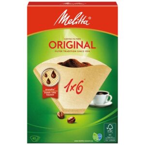 Photo de MELITTA Filtre cornet papier bte40 brun 1x6