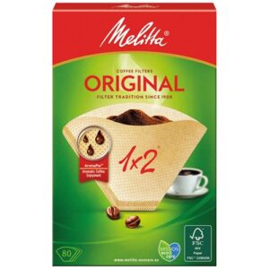 Photo de MELITTA Filtre cornet papier brun boîte de 80 1x2