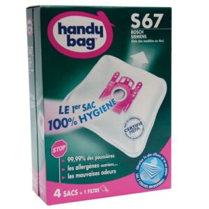 Photo de HANDY BAG Sac aspirateur handy bag non tissé x4 bosch s67