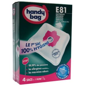 Photo de HANDY BAG Sac aspirateur handy bag non tissé x4 électrolux e81