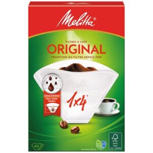 Photo de MELITTA Filtre cornet papier bte40 1x4