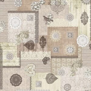 Photo de D-C-TABLE Nappe bergamo avignon beige 15mx138cm