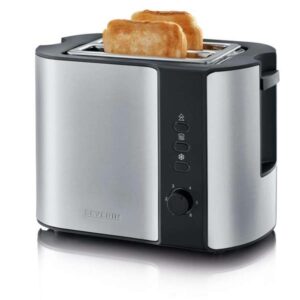 Photo de SEVERIN Toaster 2 fentes Inox & Noir - 2589