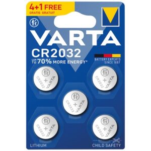 Photo de VARTA Pile lithium bouton CR2032 blister de 4 +1 offerte