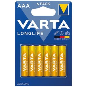 Photo de VARTA Pile alcaline longlife LR03 AAA blister de 6