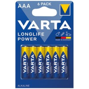Photo de VARTA Pile longlife power LR03 AAA blister de 6