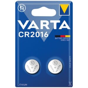 Photo de VARTA Pile lithium bouton CR2016 blister de 2
